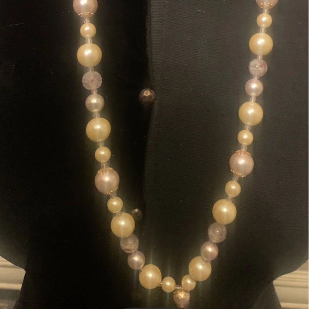 Vintage Cathy Marsha Catherine Stein Pearl Necklace